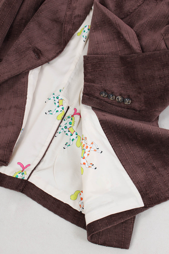 Giacca Doppiopetto Velluto Moro-7