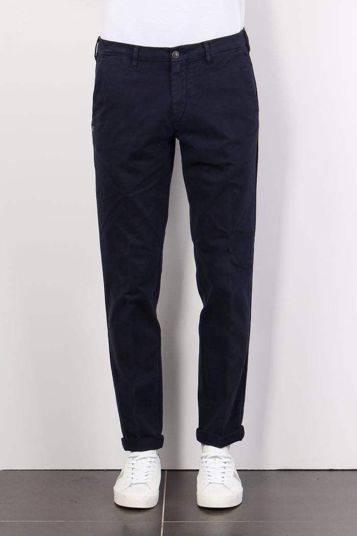 Pantalone Chino Regular Stretc Blu-2