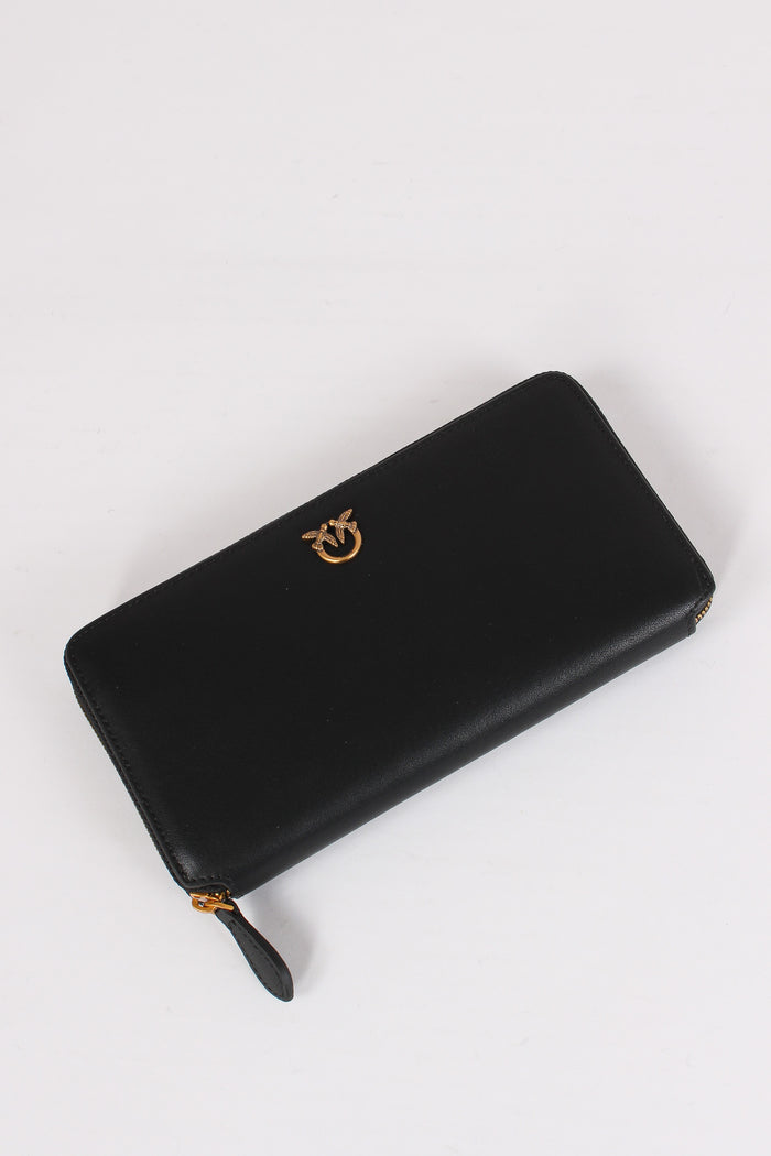 Ryderportafoglio Zip Grande Nero/antique Gold-5