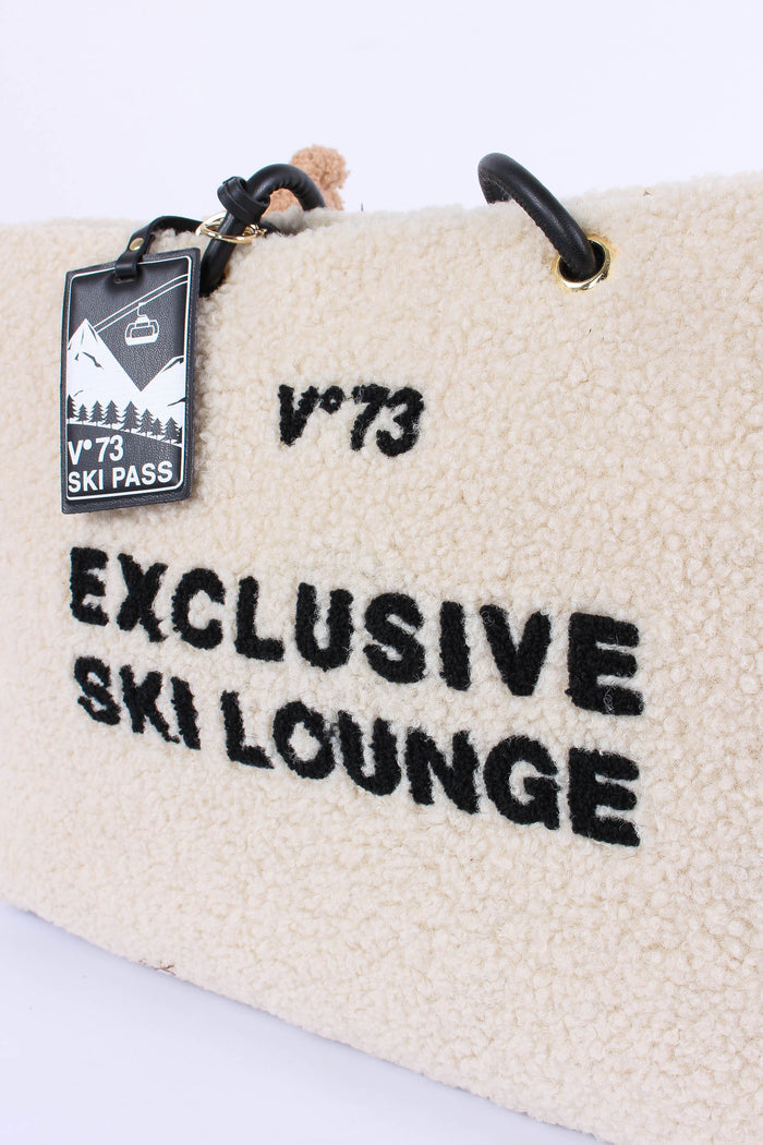Ski Lounge Shopping Teddy Ecru/nero-4