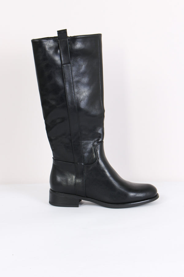 Stivale Gambale Zip Black