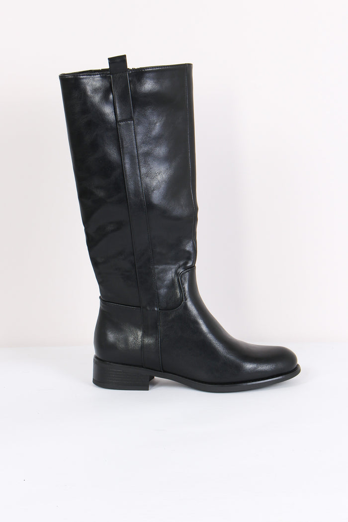 Stivale Gambale Zip Black