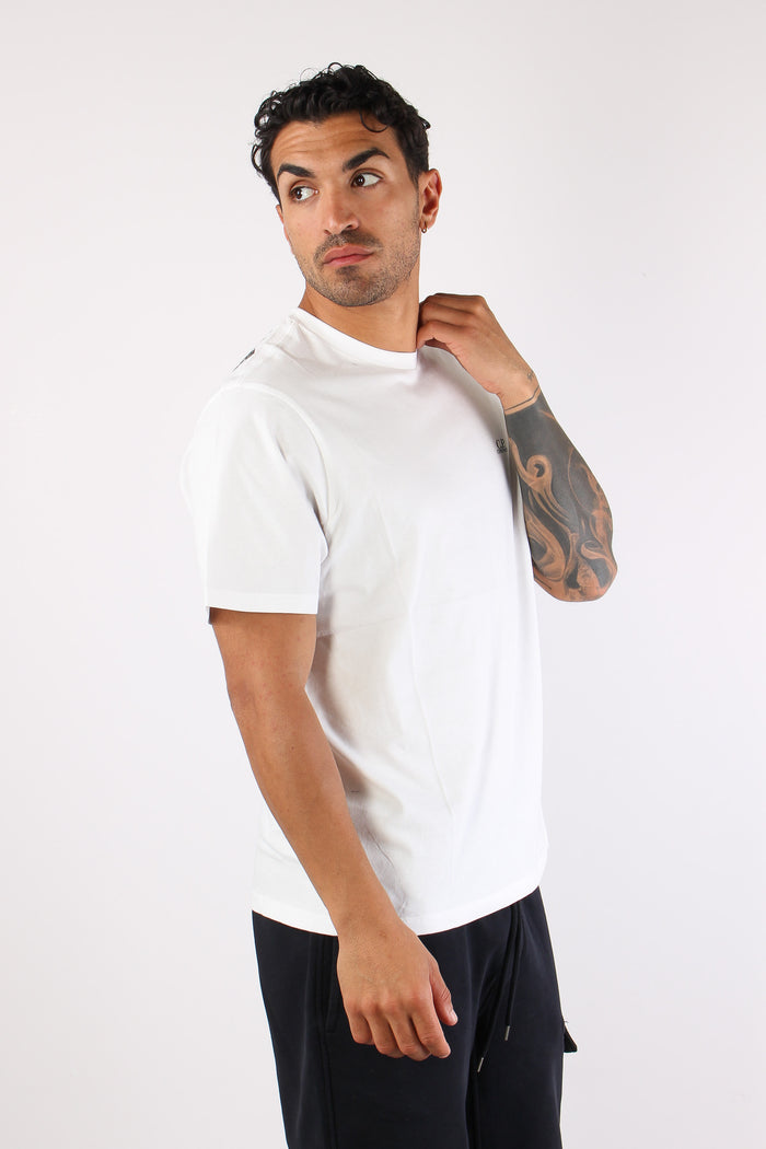T-shirt Stampa Occhiali Gauze White-6