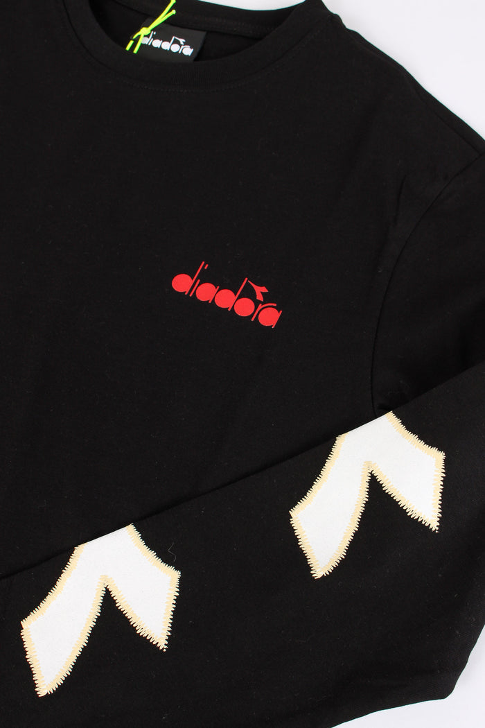 T-shirt Cotone Logo Nero-3