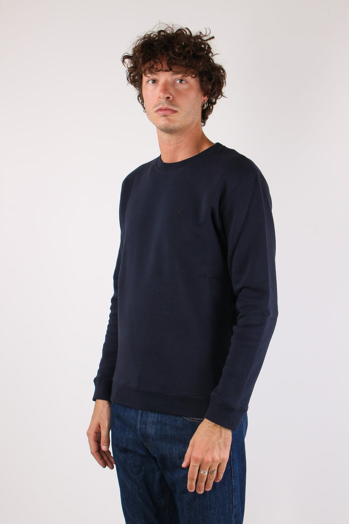 Felpa Logo Gommato Universale Blue-4