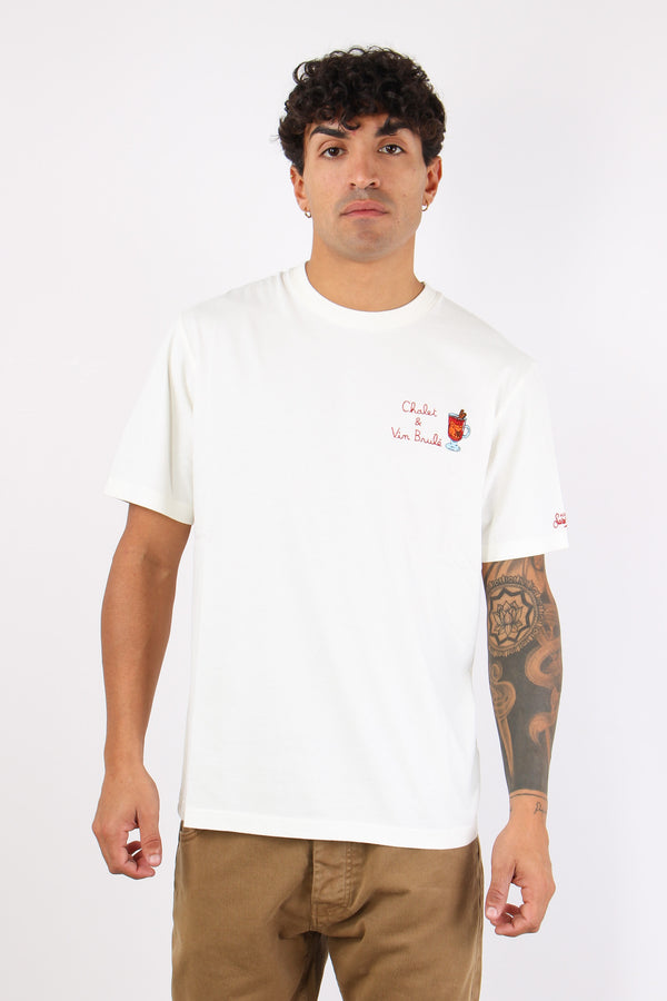 T-shirt Chalet E Vin Brule Bianco