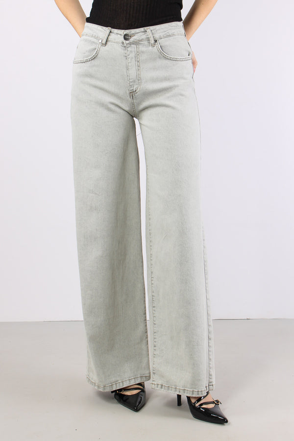 Denim Palazzo Slavato Denim Nero-2