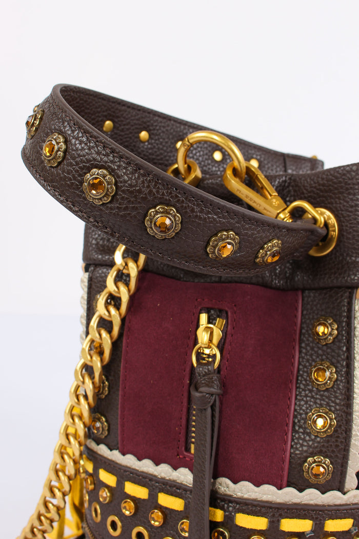 Secchiello Jungle Multi Burgundy-6