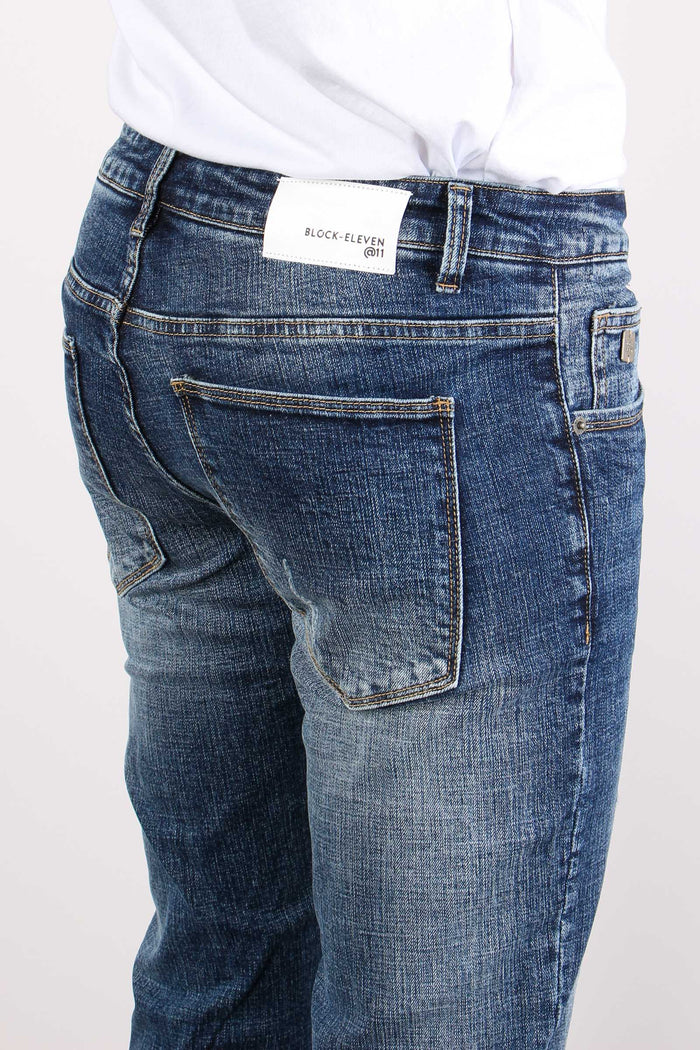 Jeans Superflex Micro Rotture Denim Medio-7