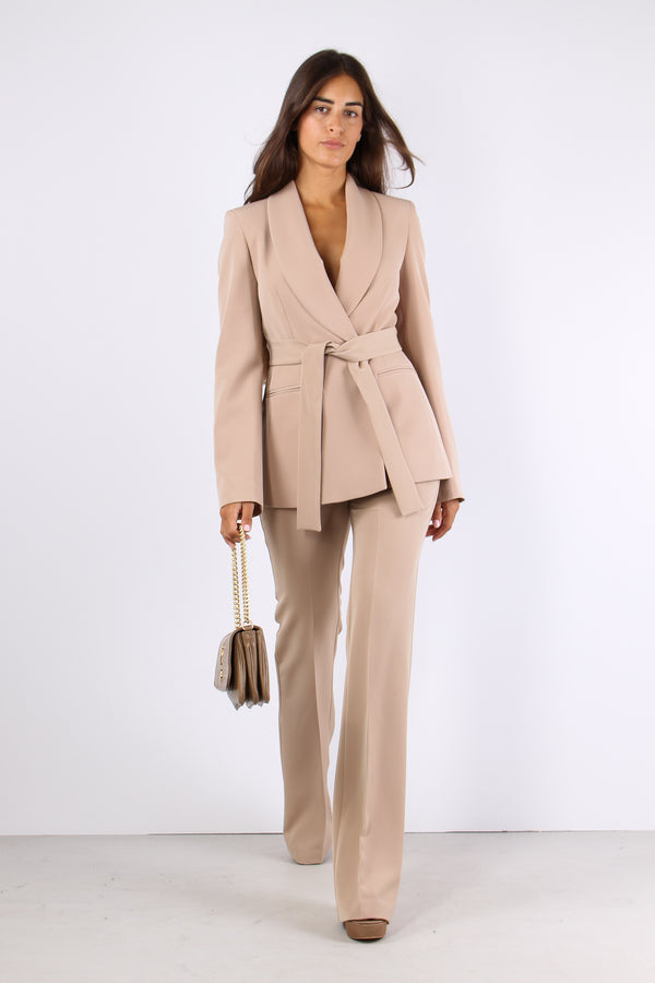 Giacca Fusciacca Collo Scialla Sand