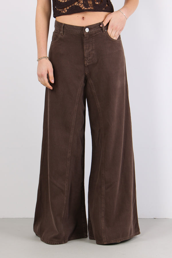 Winona Jeans Ampio Marrone-2