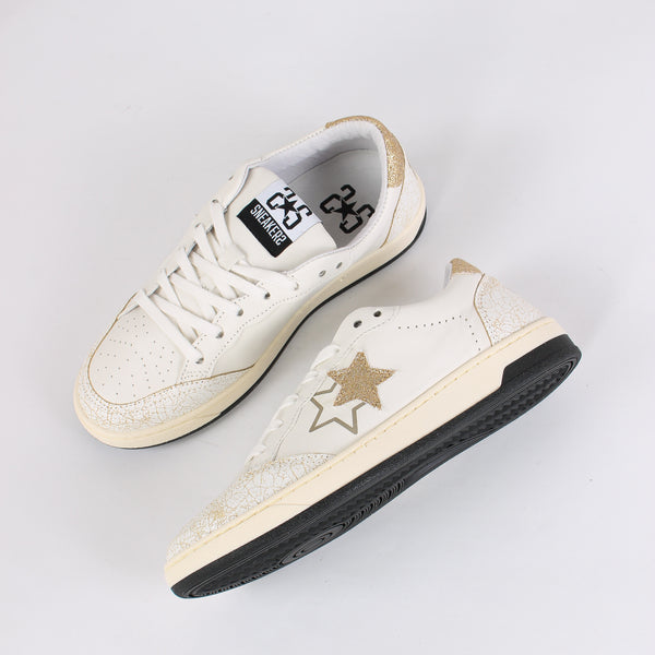 Sneakers Week Star Glitter Bianco/oro-2