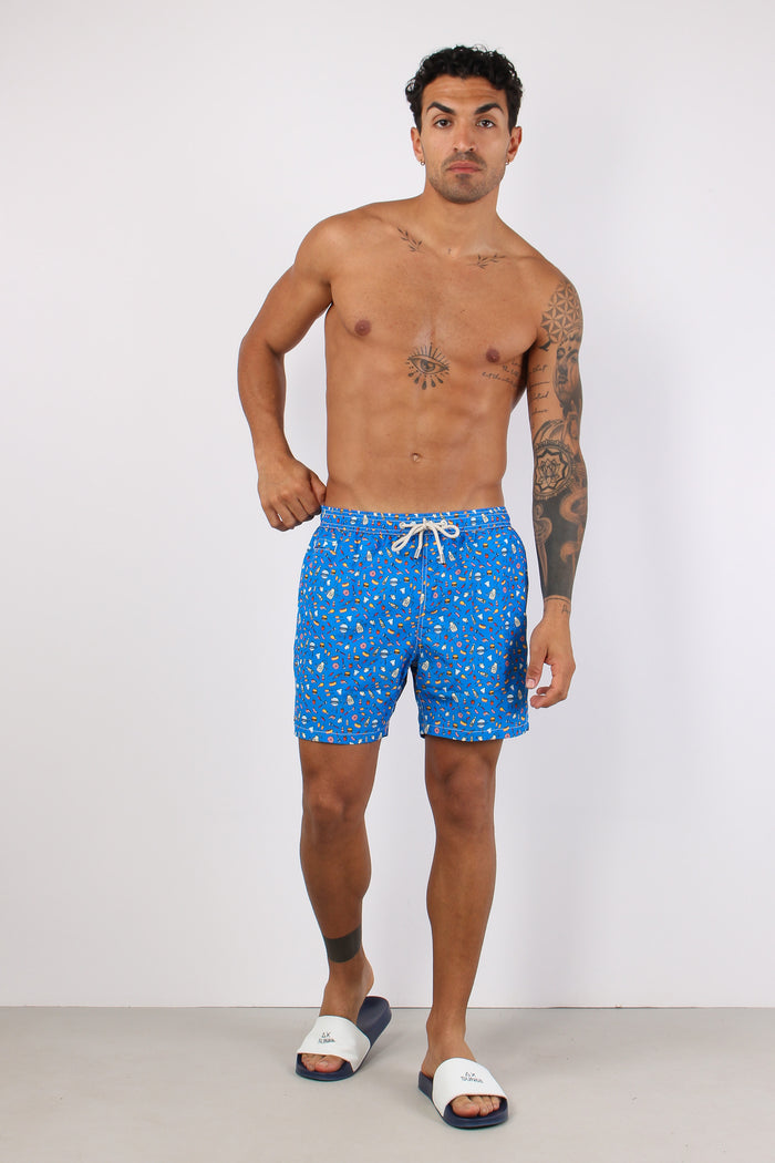 Costume Boxer Fantasia Blu