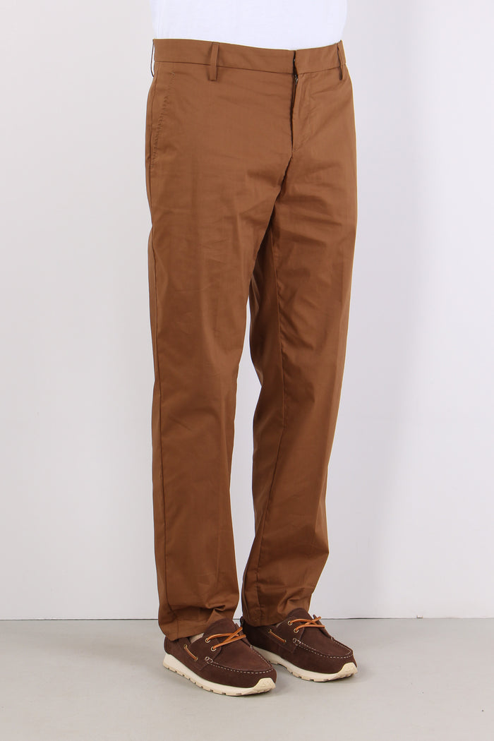 Gaubert Pantalone Popeline Corteccia-7