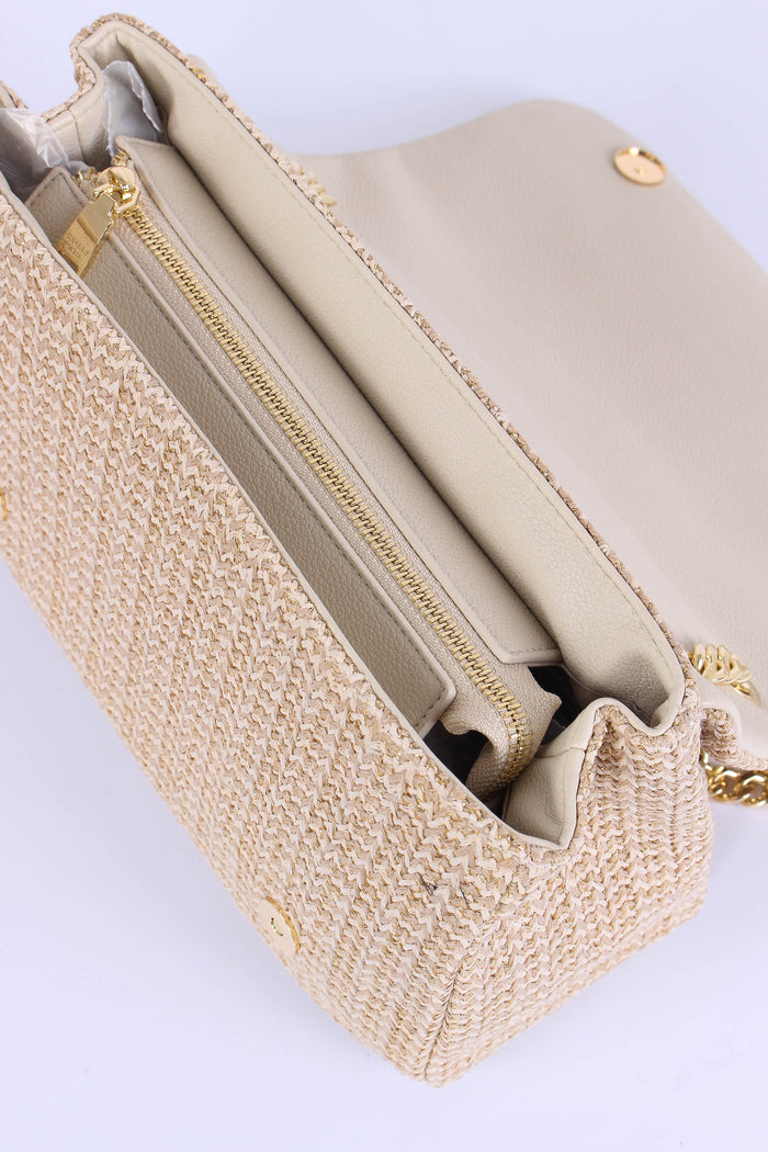 Tracolla Rafia Beige-5