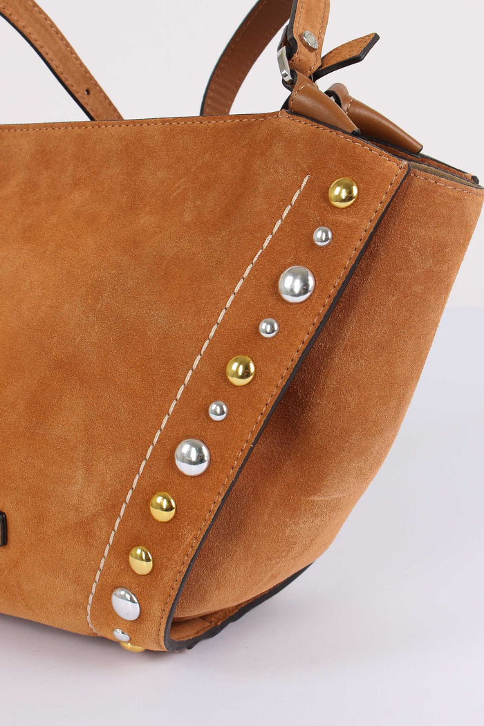 Bloom Shopping Camoscio Borchi Caramello-6