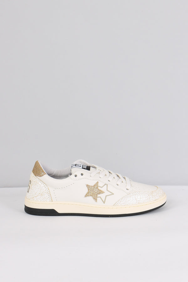 Sneakers Week Star Glitter Bianco/oro