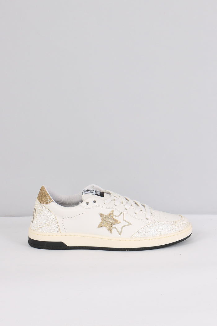 Sneakers Week Star Glitter Bianco/oro