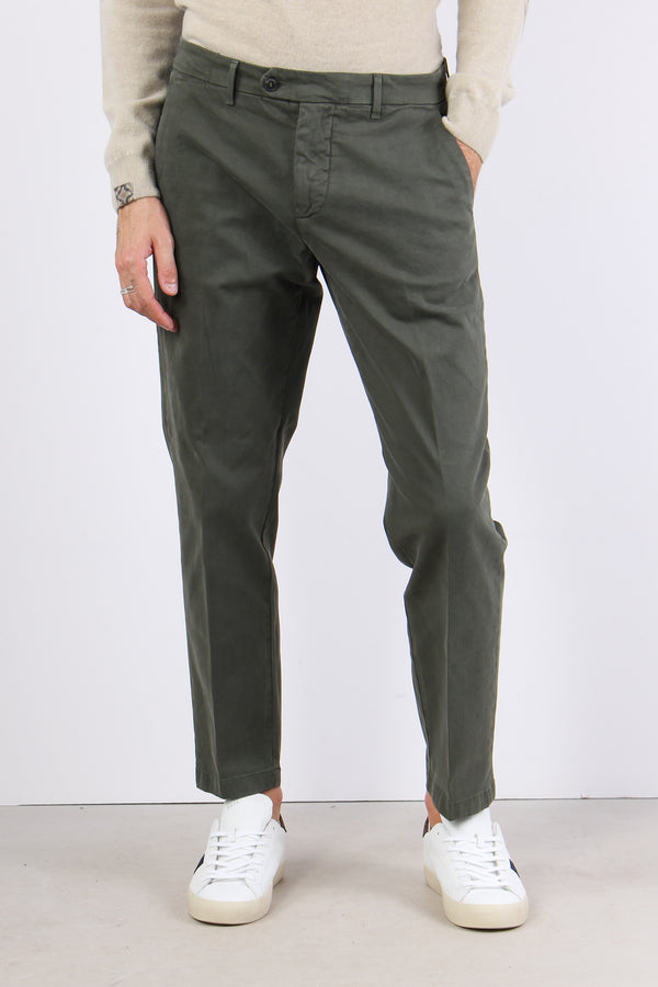 Pantalone Chino Gabardina Green-2