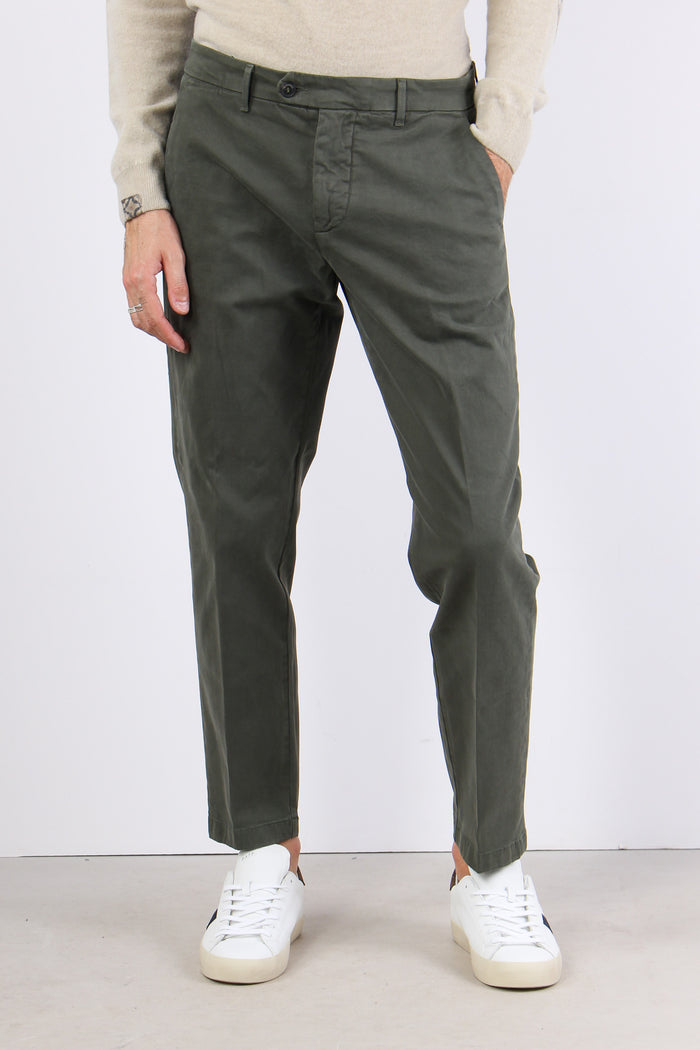 Pantalone Chino Gabardina Green-2