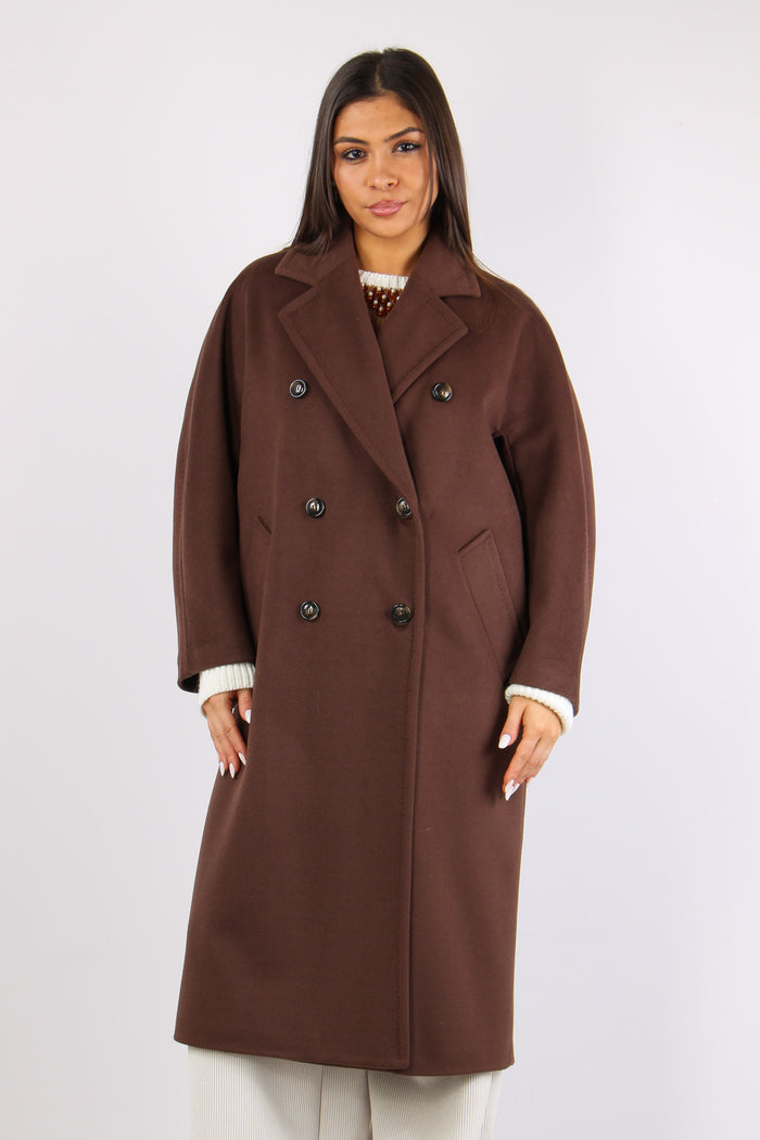 Cappotto Doppiopetto Over Moro