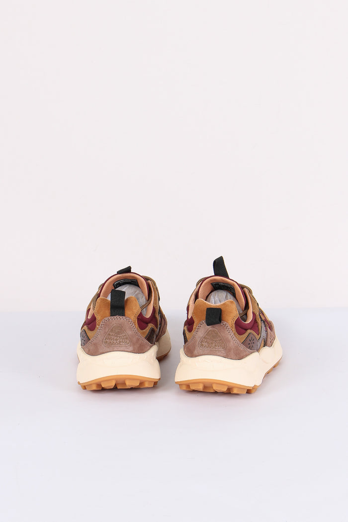Sneakers Yamano  Suede Laminated Bordeaux/bronze-3
