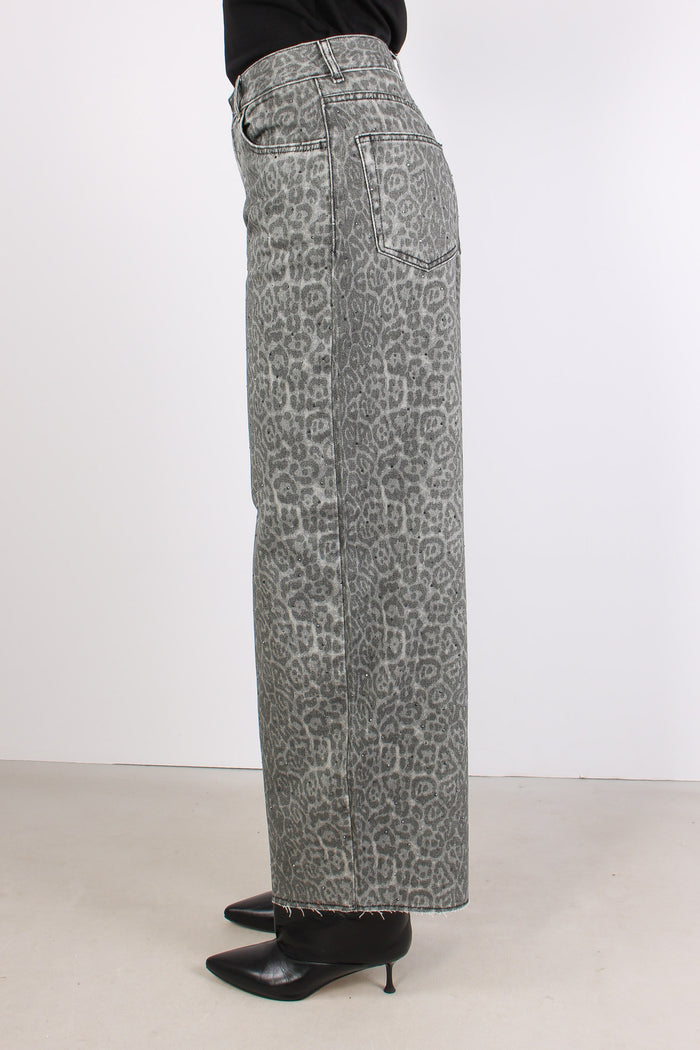 Pantalone Palazzo Animalier Grey Animalier-4