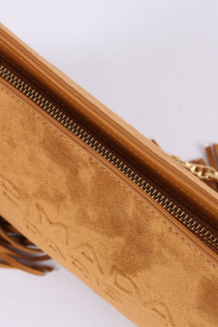 Clutch Frange Cognac-6