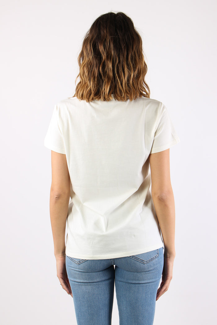 T-shirt Logo Piccolo White Milk-5