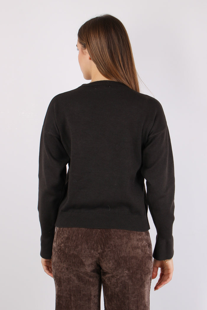 Maglia Viscosa Ripresa Polsi Moro-5