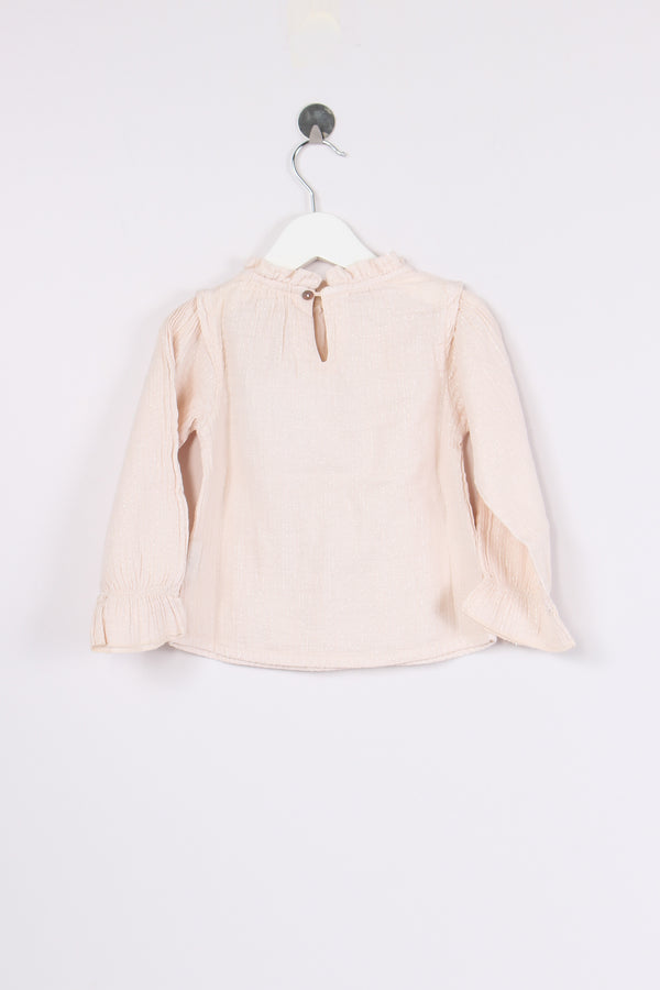 Camicia Filo Lurex Creme Pink-2