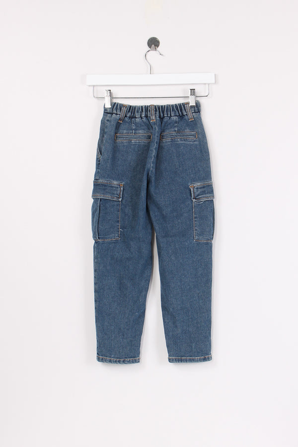 Jeans Cargo Blu Denim-2