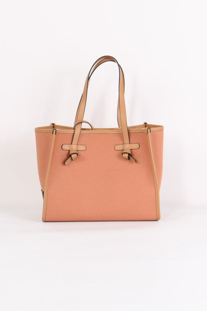 Mini Shopping Rafia Blush/panna