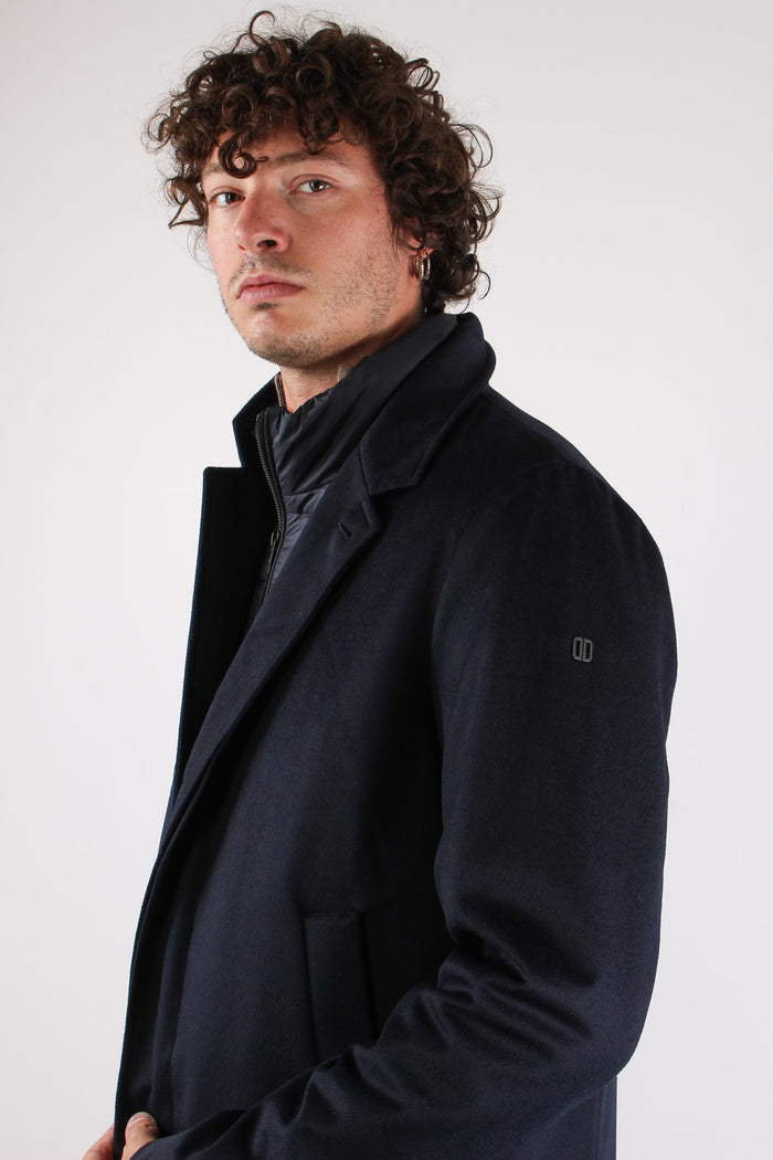 Cappotto Pettorina Staccabile Blu-8