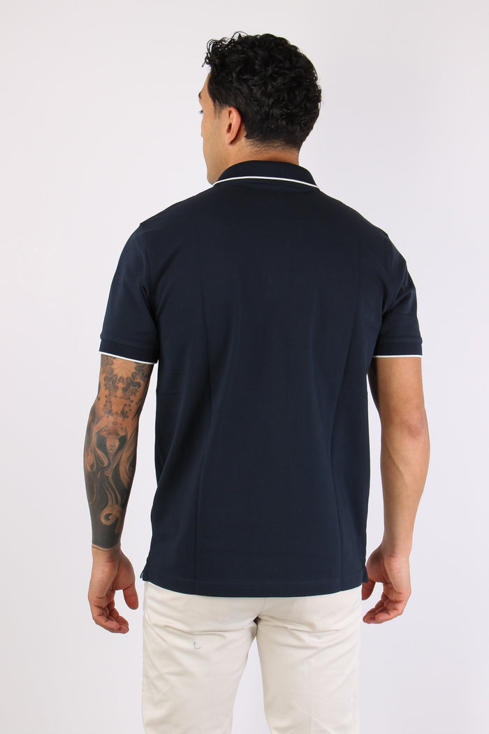 Polo Profilo Sottile Navy Blue-4