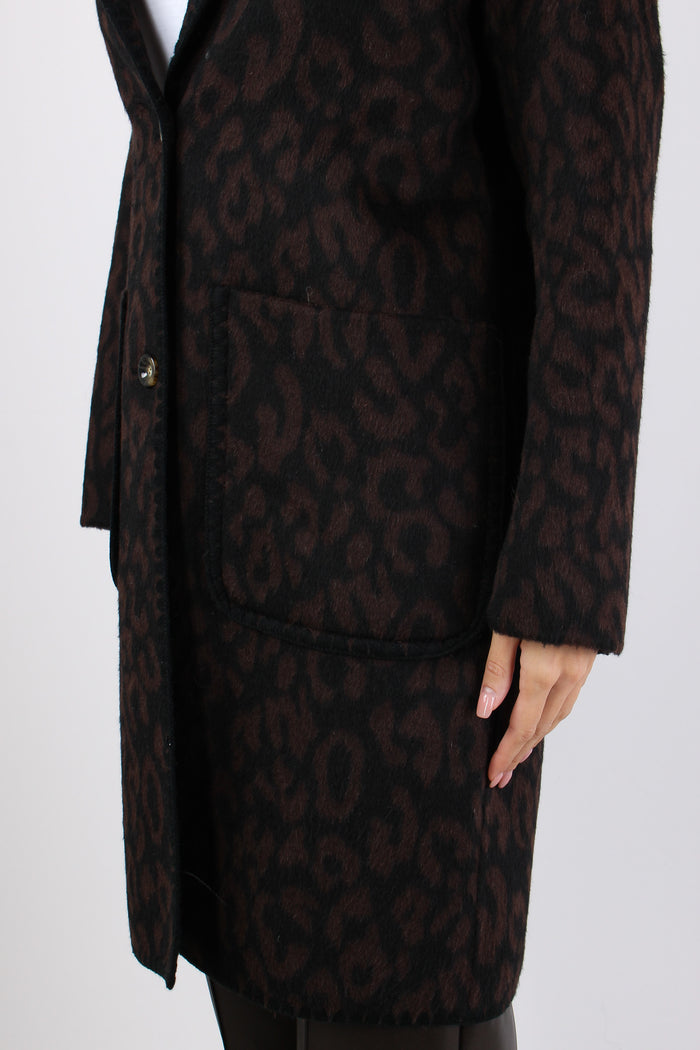 Cappotto Monopetto Over Leopard-8