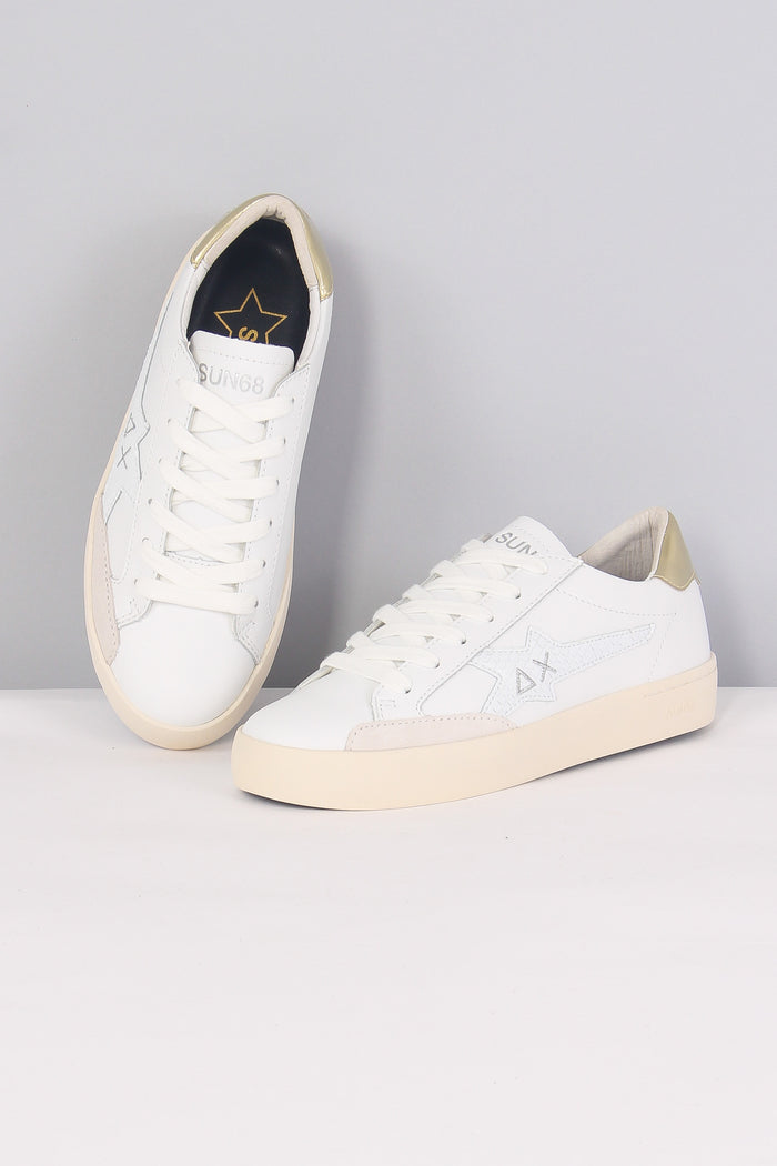 Sneaker Katy Leather Bianco/oro-6