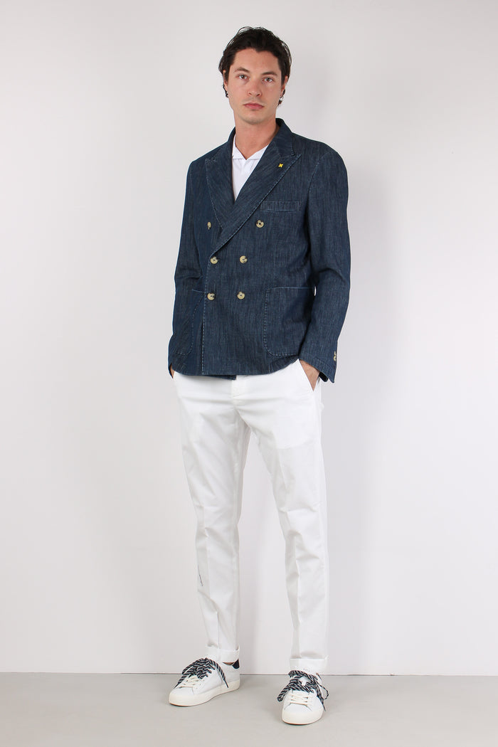 Giacca Doppiopetto Denim Denim-3
