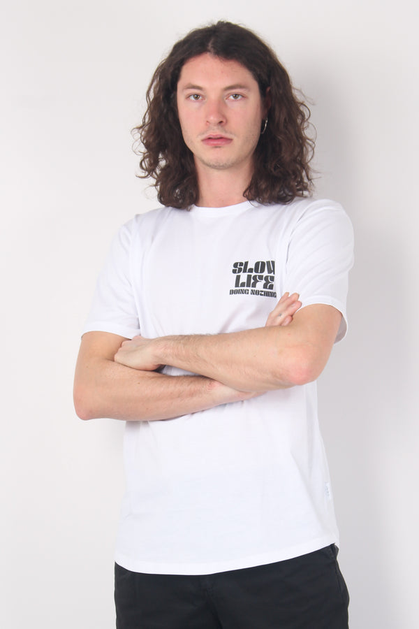 T-shirt Stampa Lumaca Bianco-2