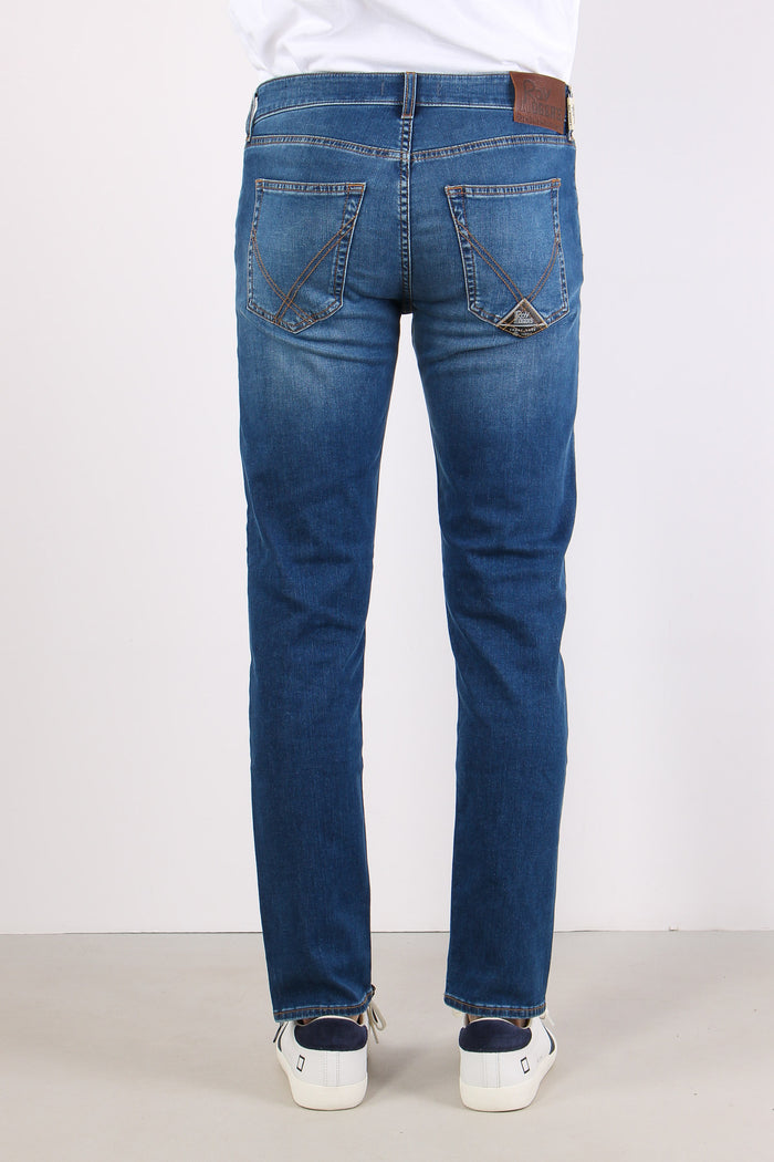 Denim Slim Fit Denim Medio-4