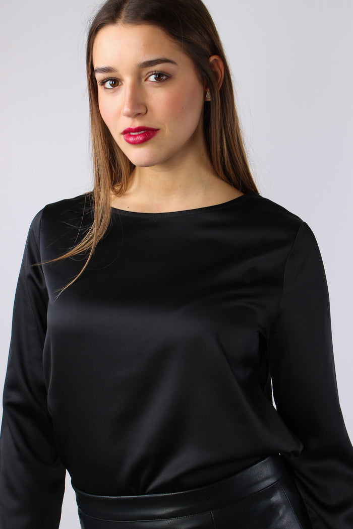 Casacca Spacchetti Laterali Nero-8