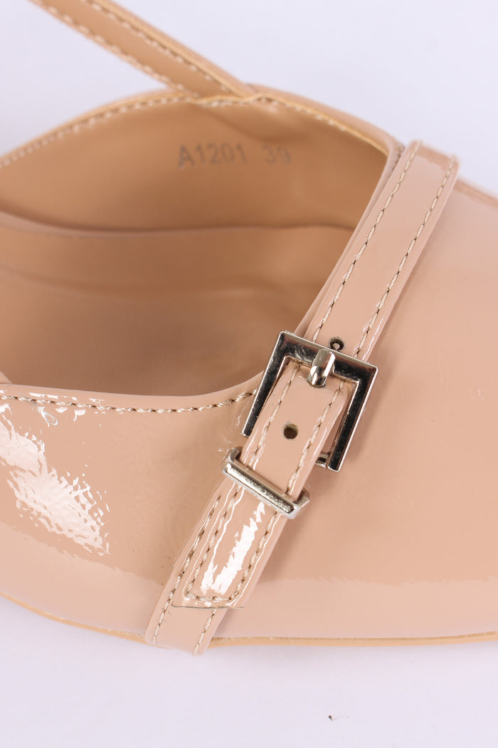 Chanel Tacco Basso Fibbia Nude-8