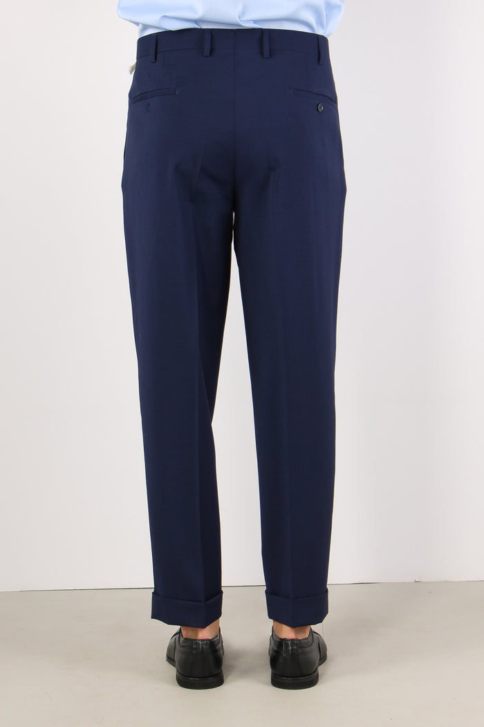 Pantalone Gamba Dritta Blu-4