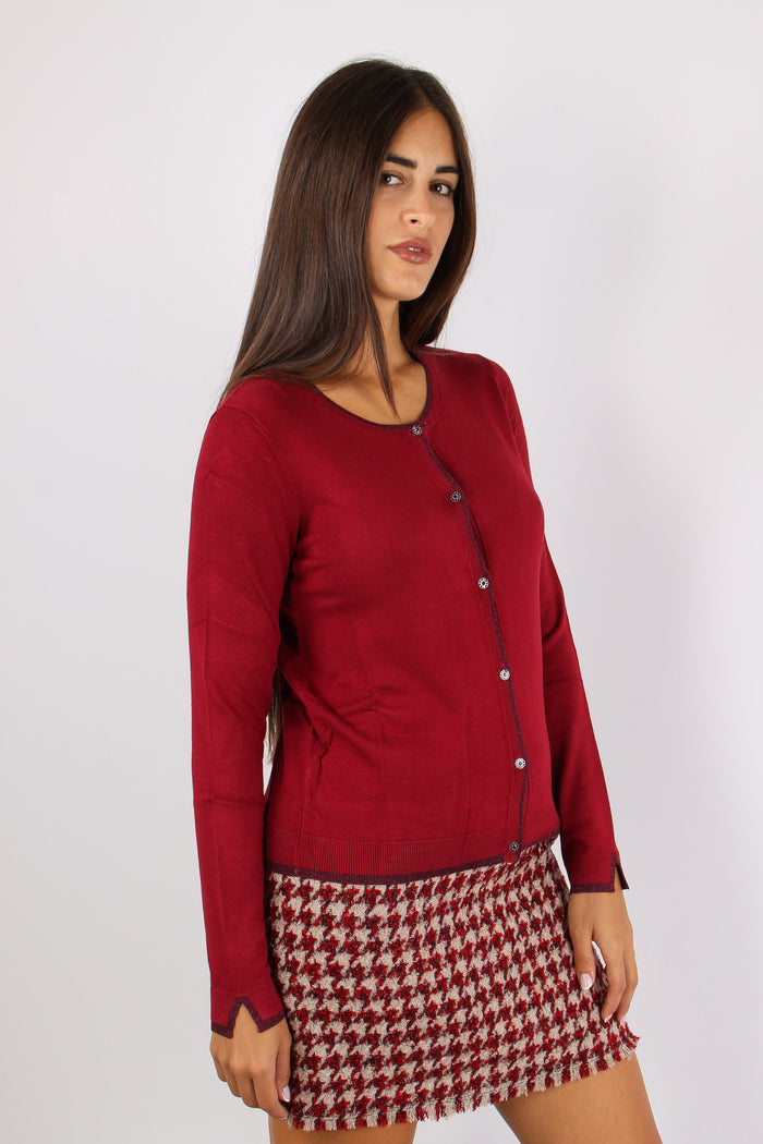 Cardigan Viscosa Profilo Lurex Pepper-7