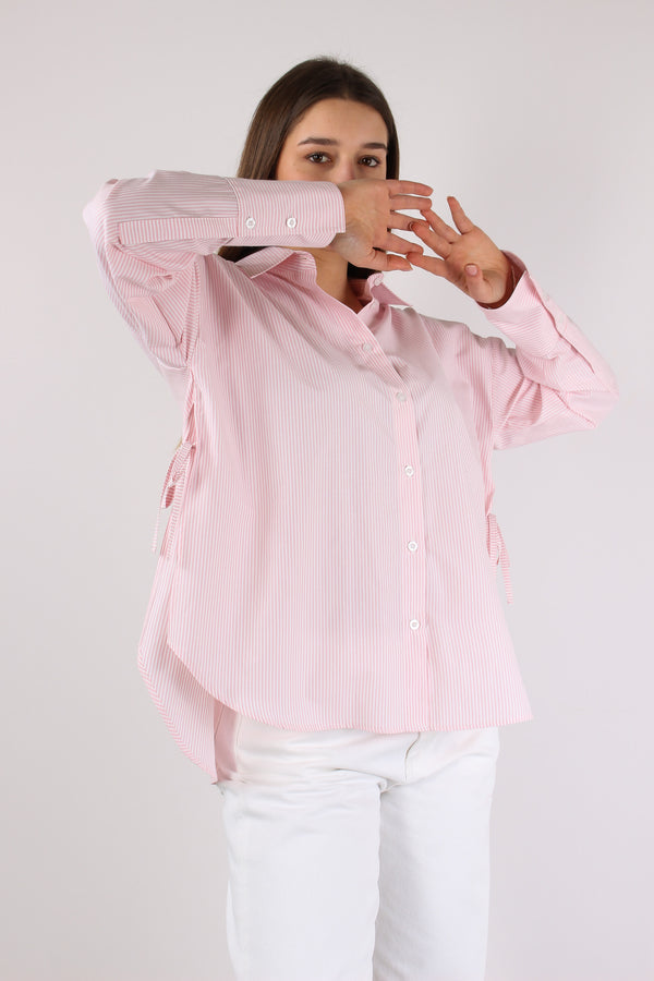 Camicia Riga Fiocchetti Latera Bianco/rosa-2