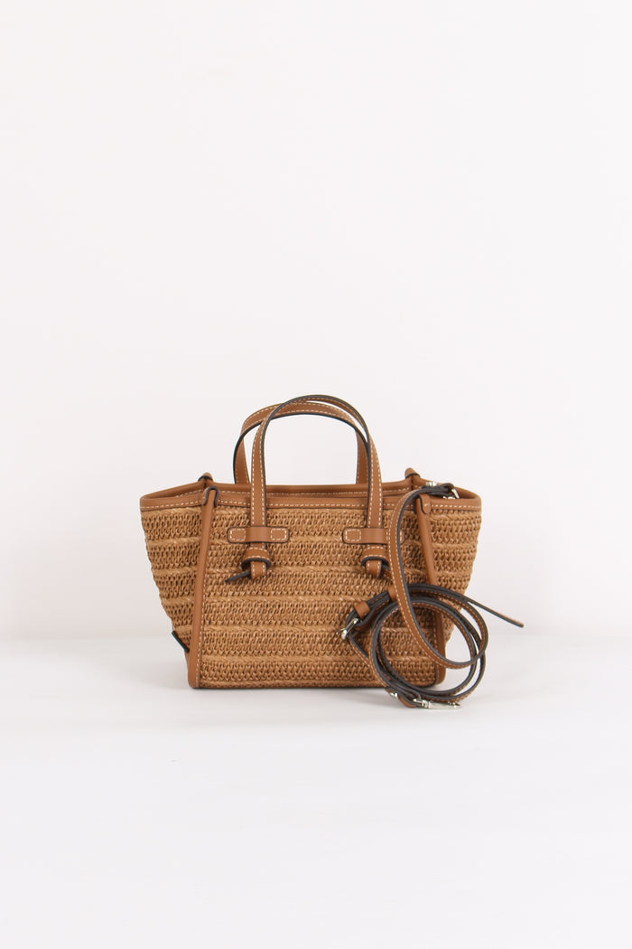 Mini Shopping Profili Pelle Caramello-3