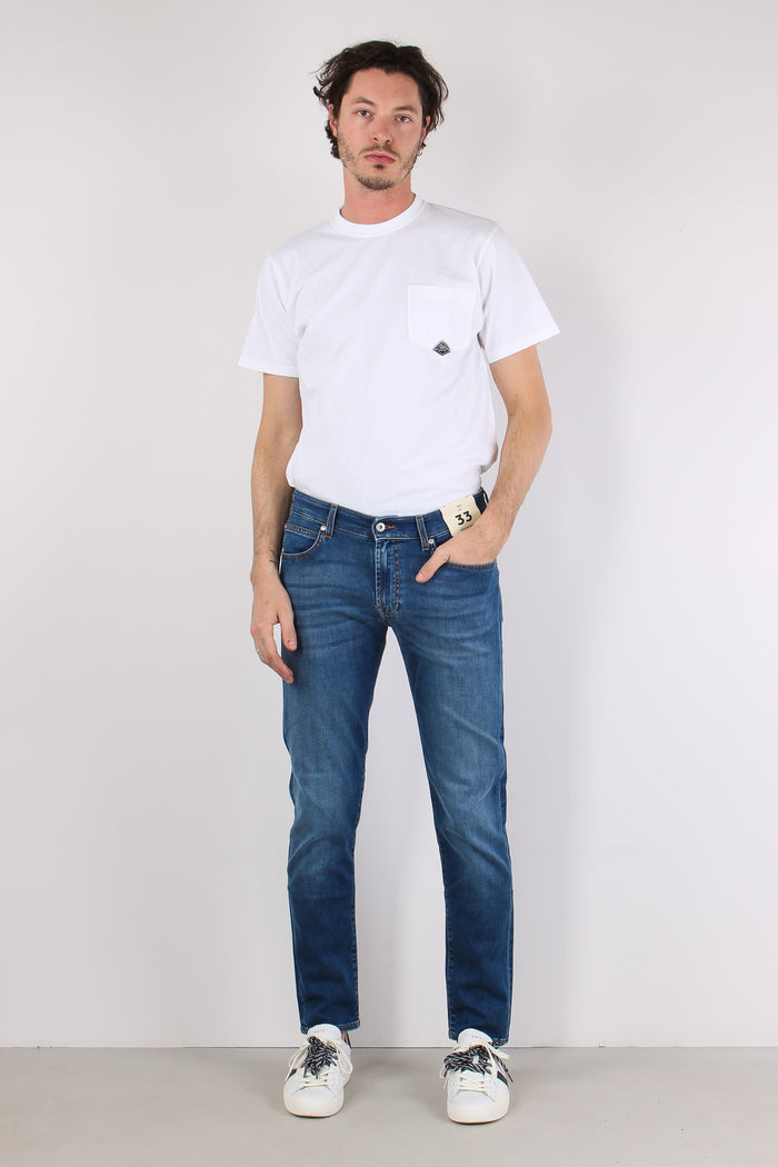 Denim Slim Fit Denim Medio