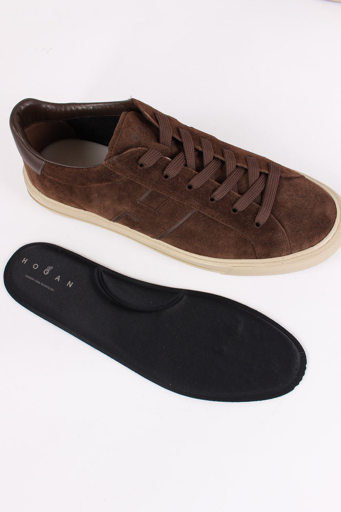 Sneaker H691 Scamosciata Marrone-4