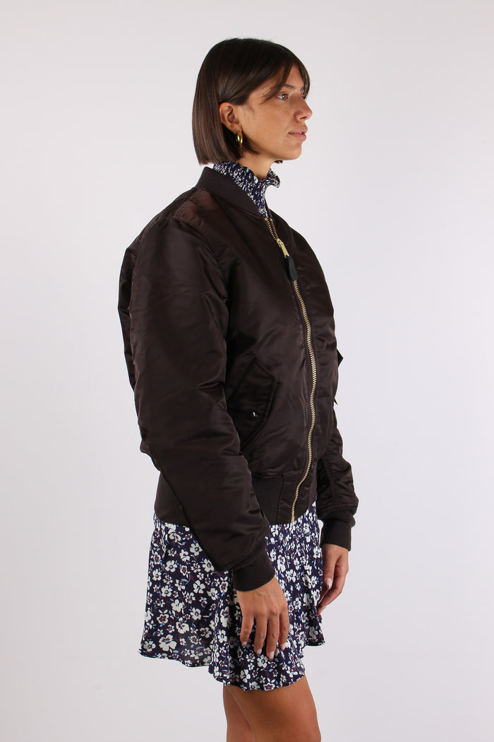 Heritage Bomber Jacket Nylon Hunter Brown-6