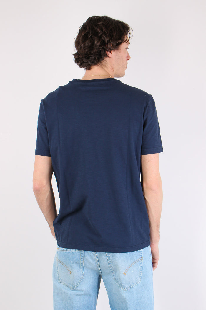 T-shirt Cotone Fiammato Logo Universo-4